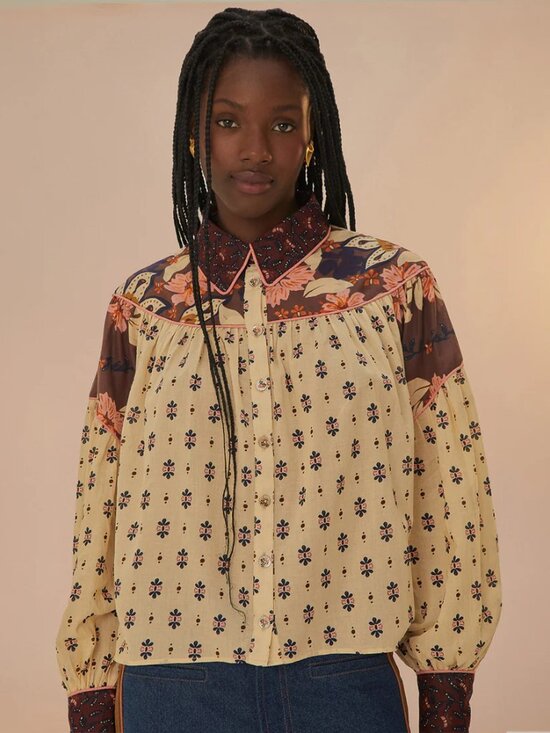 FARM Rio Tops - NWT Farm Rio Ainika Chill Blouse | Size M | Anthropologie